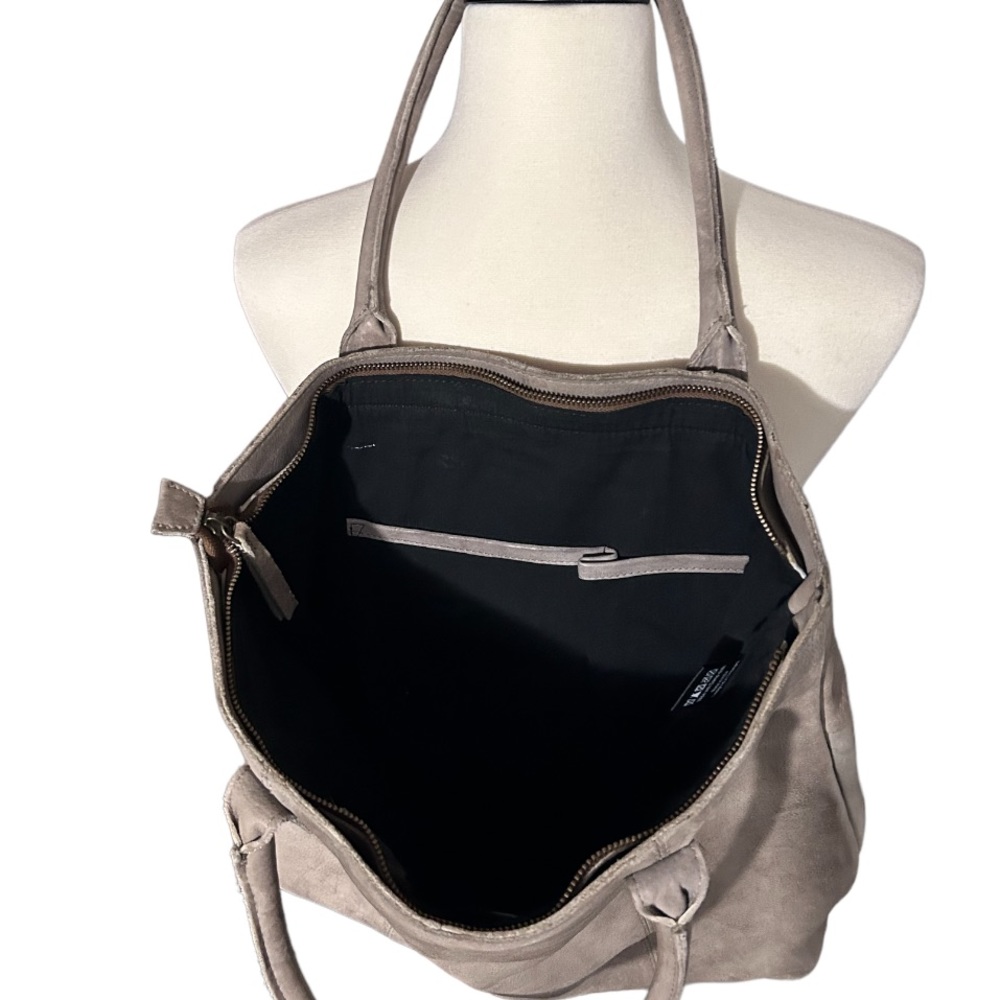 100% Leather Burin Purse Tote w/ front and interior pockets - Picture 4 of 6